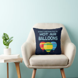 Almofada Hot Air Balloons Funny Quote
