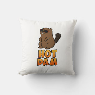 Almofada Hot Dam Cute Legal Beaver Pun