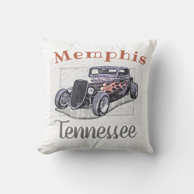 Almofada Hotrod "Memphis Tennessee" (Frente)
