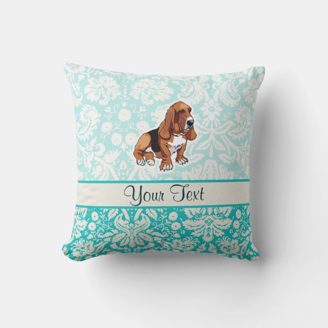 Almofada Hound Basset; Cuz (Frente)