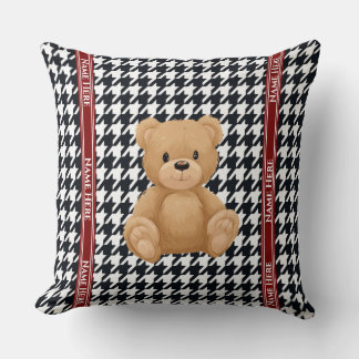 Almofada Houndstooth Bear Home,