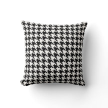 Houndstooth preto e branco clássico