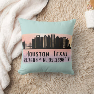 Almofada Houston TX City Skyline