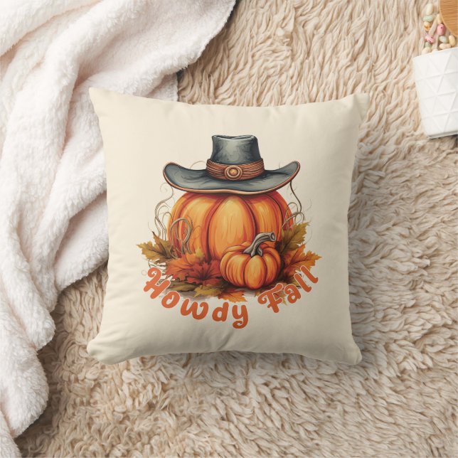 Almofada Howdy Fall - Rustic Autumn Vibes (Cobertor)