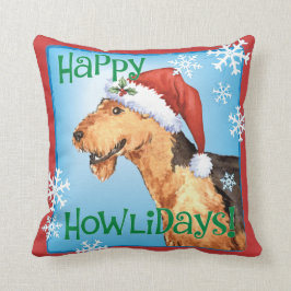 Almofada Howliday feliz Airedale