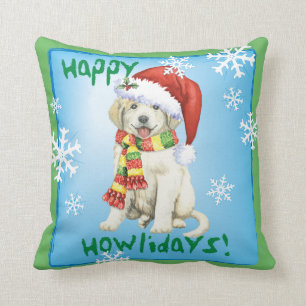 Almofada Howlidays feliz grandes Pyrenees