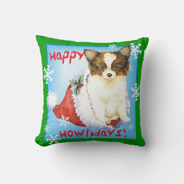 Almofada Howlidays feliz Papillon (Frente)