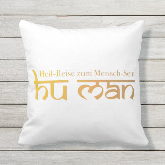 Almofada HU MAN - Heil-Reise zum Mensch-Sein