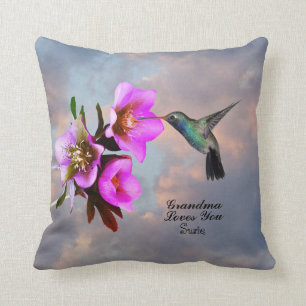 ALMOFADA HUMMINGBIRD-GRANDMA TE AMA
