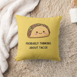 Almofada Humor Calor Energia que Ama Taco Alegria Dourada