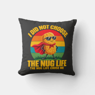 Almofada Humor de Comida Eu Não Escolhi A Vida de Nugget Su