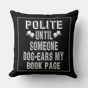 Almofada Humor de Livros de Orelhas de Cachorros