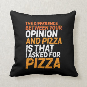Almofada Humor Sarcasmo Engraçado Pedi Pizza Não Opinião