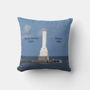Almofada Huron Harbor Light travesseiro quadrado