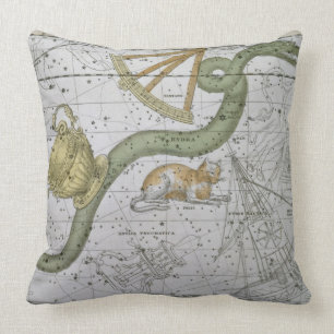 Almofada Hydra, "de um atlas celestial", bar. em 1822 (col