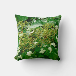 Almofada Hydrangea de escalada branco - travesseiro
