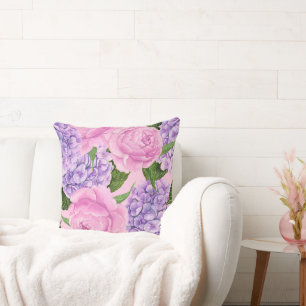 Almofada Hydrangea e padrões de colônias