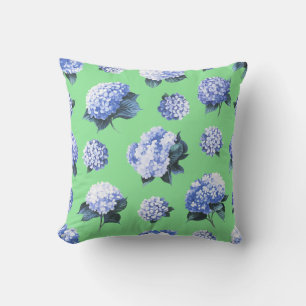 Almofada Hydrangea Floral - Watercolor Botanica