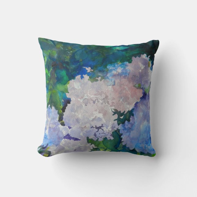 Almofada Hydrangea Garden Art (Frente)