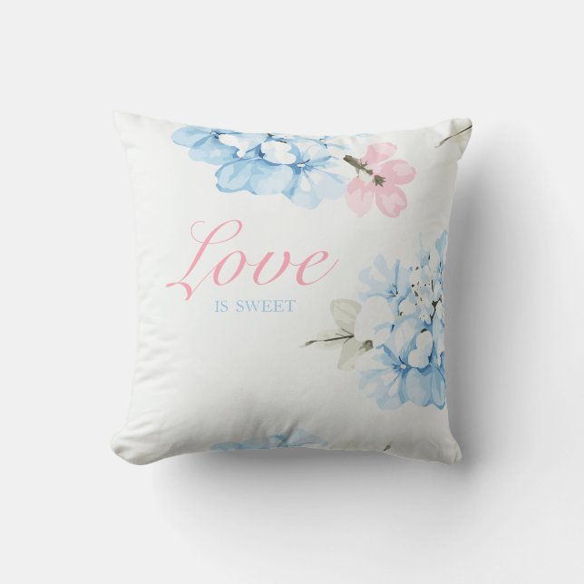 Almofada Hydrangeas Pastel Bloom (Frente)