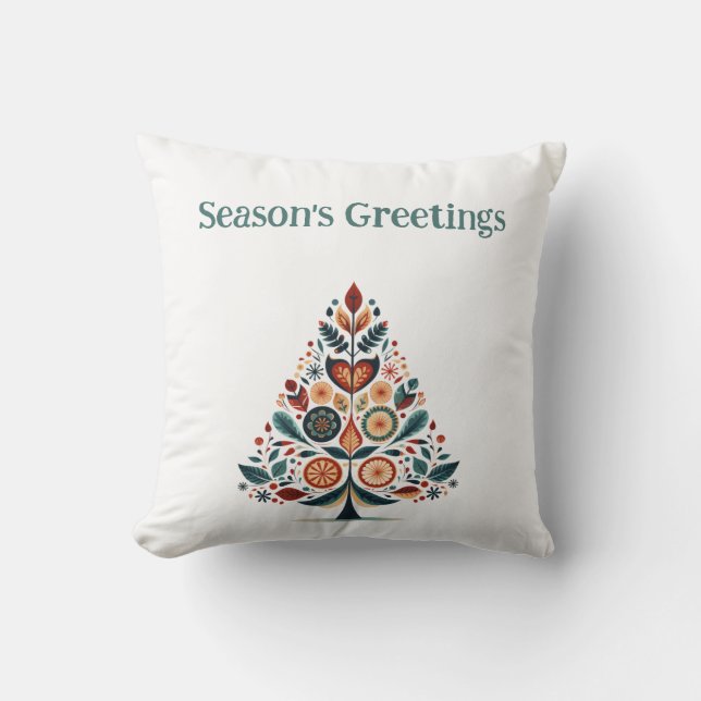 Almofada Hygge personalizável Natal minimalista (Frente)