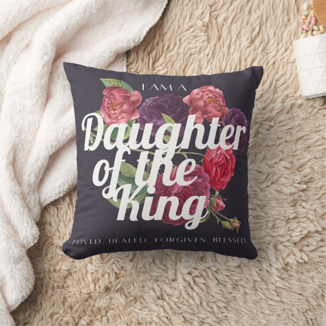 Almofada "I am a Daughter of the King" Pillow (Cobertor)