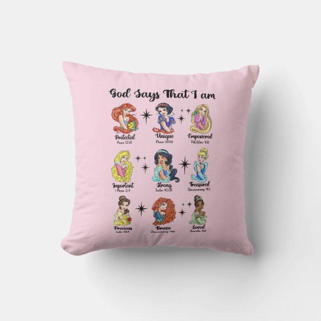 Almofada I am a princess King of Kings women's t-shirt (Frente)