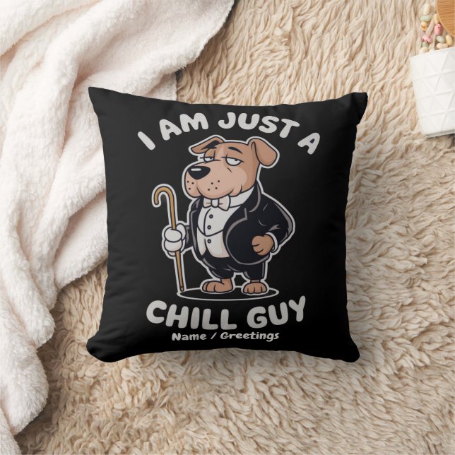 Almofada I Am Just a Chill Guy Funny Meme (Cobertor)