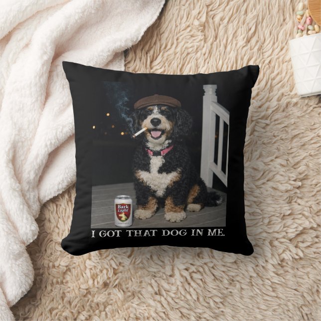 Almofada I Got That Dog In Me, Funny Bernedoodle Meme (Cobertor)