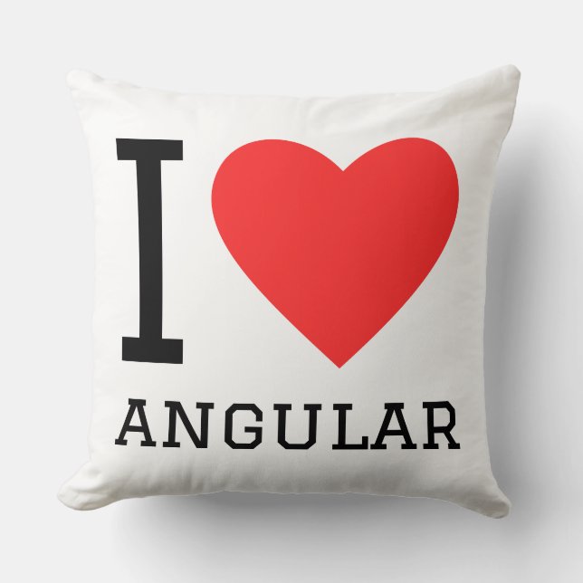 Almofada I love angular (Frente)