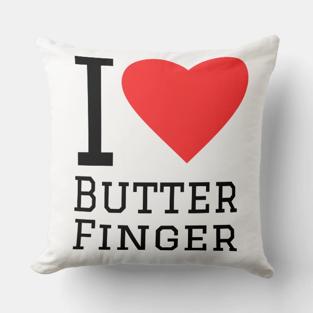 Almofada I love butter finger (Frente)