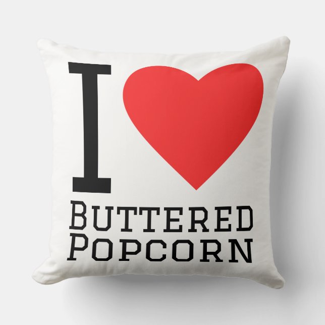 Almofada I love buttered popcorn (Frente)