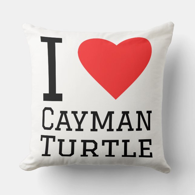 Almofada I love cayman turtle (Frente)