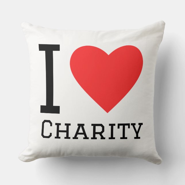 Almofada I love charity (Frente)