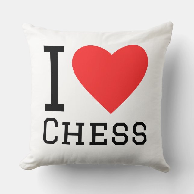 Almofada I love chess (Frente)