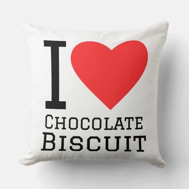 Almofada I love chocolate biscuit (Frente)