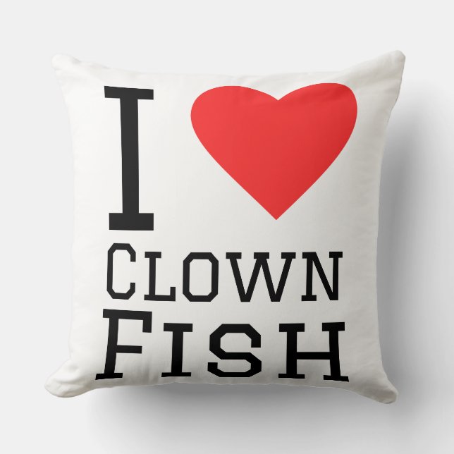 Almofada I love clown fish (Frente)