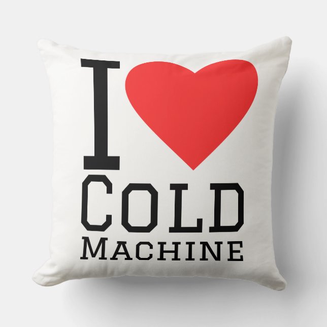 Almofada I love cold machine (Frente)