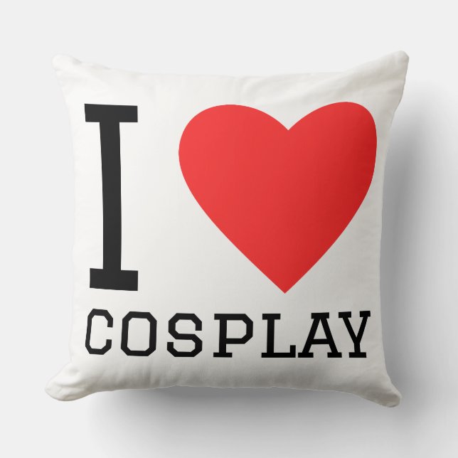 Almofada I love cosplay (Frente)
