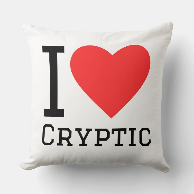 Almofada I love cryptic (Frente)