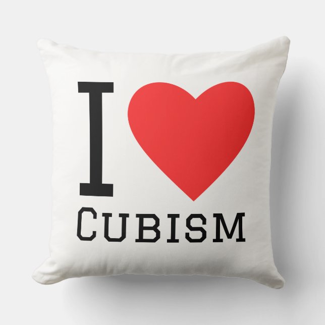 Almofada I love cubism (Frente)