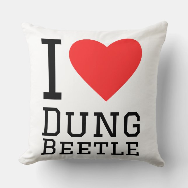 Almofada I love dung beetle  (Frente)
