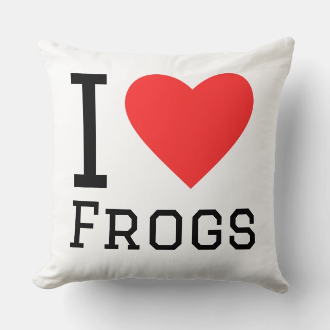 Almofada I love frogs (Frente)