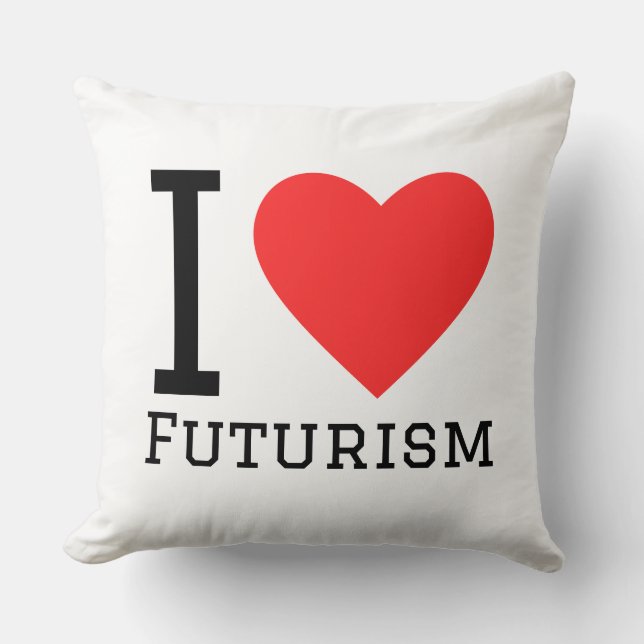 Almofada I love futurism (Frente)