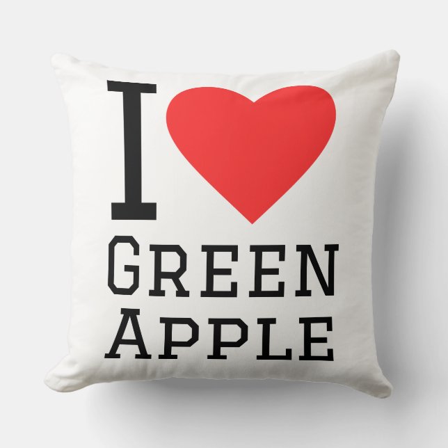 Almofada I love green apple (Frente)