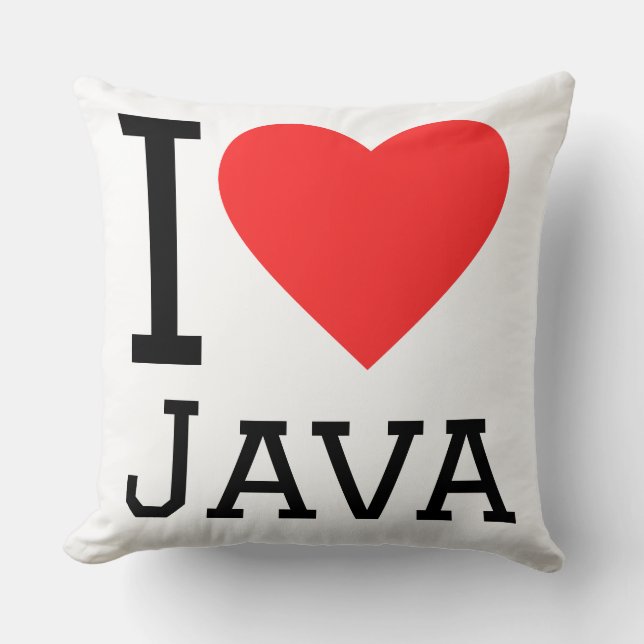 Almofada I love Java  (Frente)