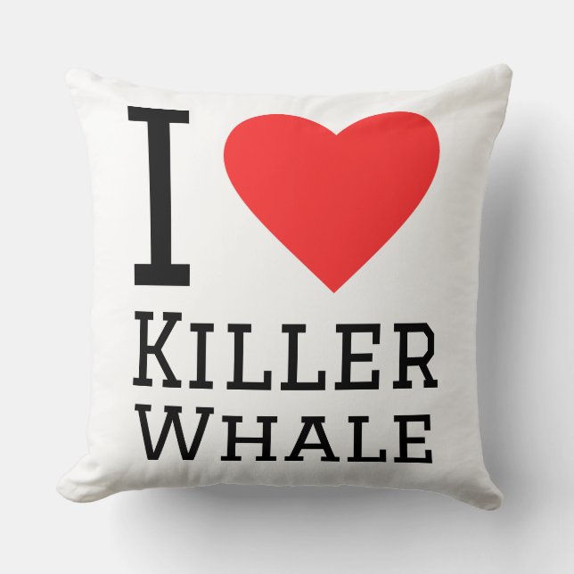 Almofada I love killer whale (Frente)