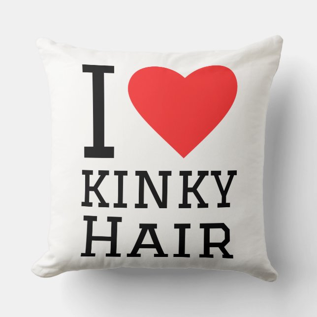 Almofada I love kinky hair (Frente)
