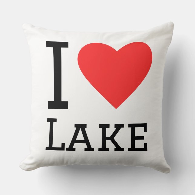 Almofada I love lake (Frente)