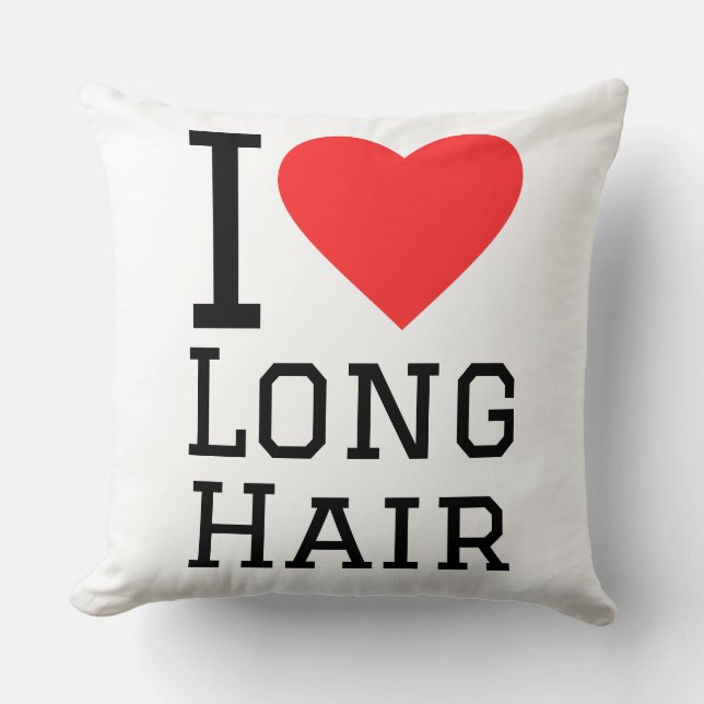 Almofada I love long hair (Frente)